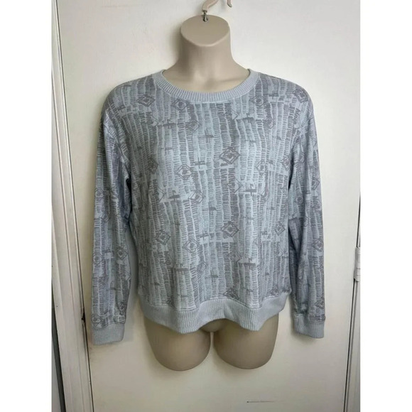 Pull over Honeydew Womens Lounge sweater, Extremely Soft Size Gray And Blue Larg - Picture 1 of 6